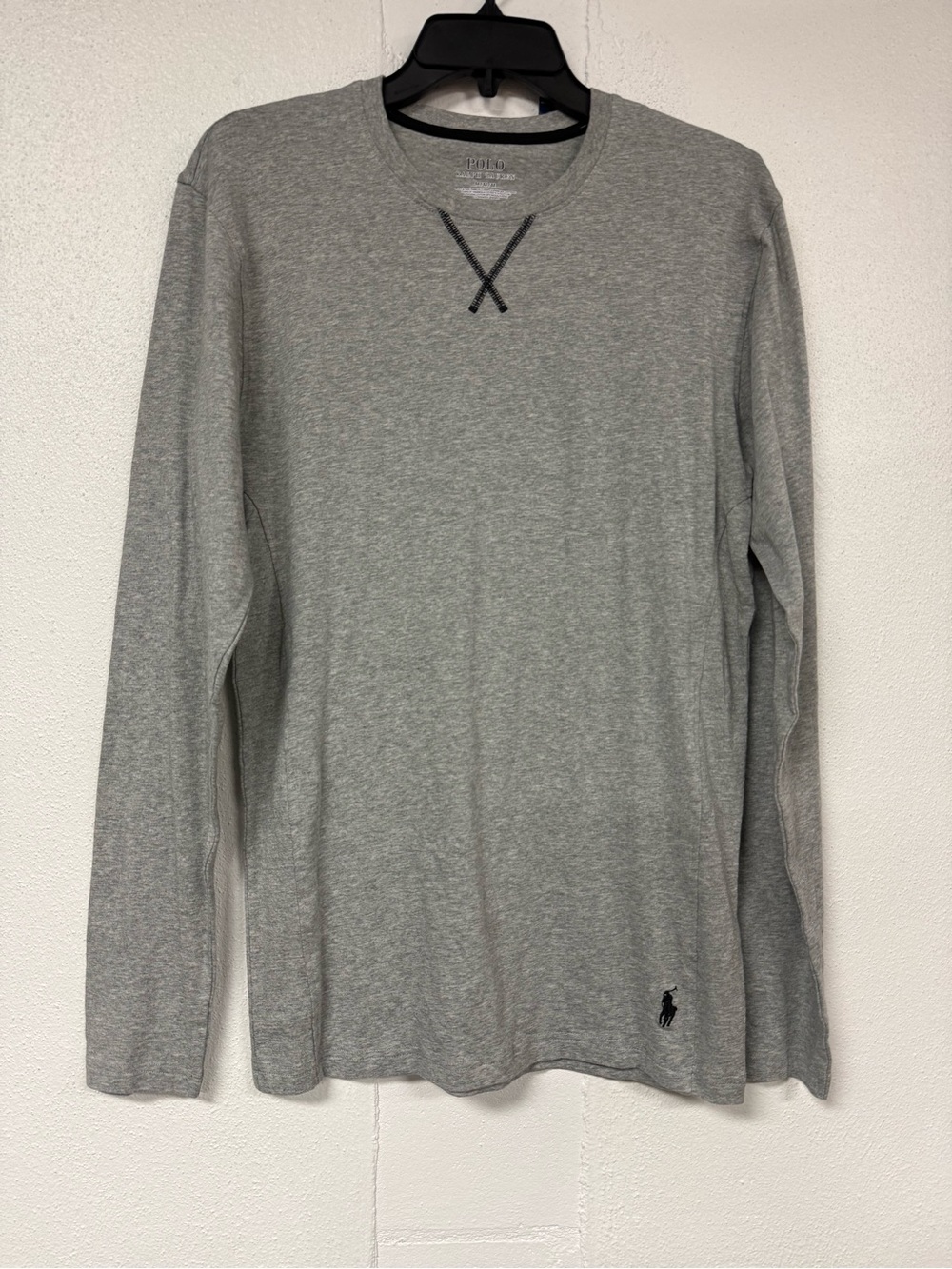 Polo by Ralph Lauren Heather Gray Long-Sleeve Crewneck Shirt